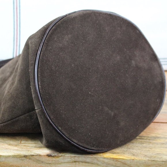 Dooney & Bourke Brown Nubuck Bucket Bag - Picture 6 of 7